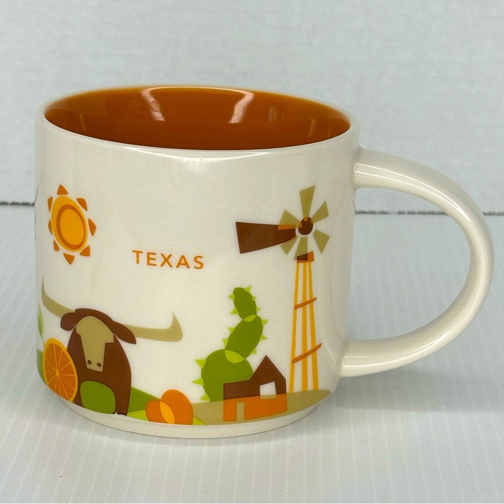 Starbucks TEXAS 14oz YOU ARE HERE Cup Collection Series Coffee Tea Mug Cup